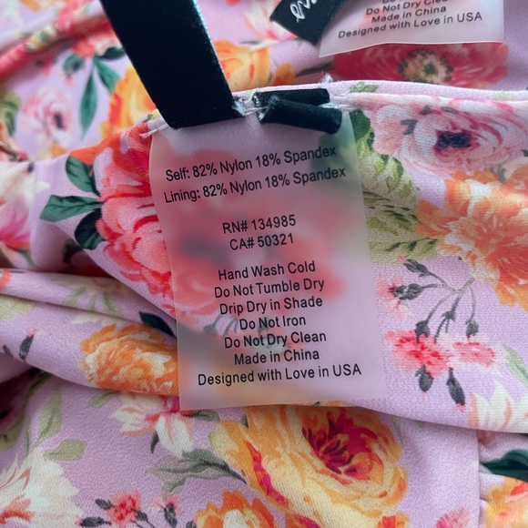 For Love and Lemons Augusta Pink and Orange Bikini Top And Bottom Size Small - Picture 8 of 9